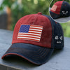 American Flag Republican State Embroidered Retro Washed Cap - US Patriotic Pride Gifts For Conservative Supporters - Stay Bold, Stay Free