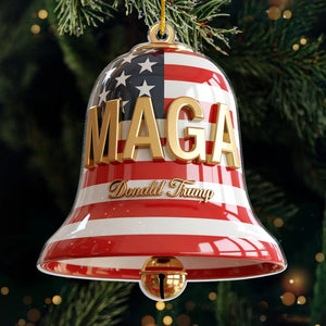 Republican State Acrylic Ornament - US Patriotic Pride, Christmas Gifts For Conservative Supporters - Jingle Bells For 47