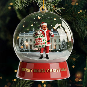 Republican State Acrylic Ornament - US Patriotic Pride, Christmas Gifts For Conservative Supporters - Snowflakes Melt For Santa 47