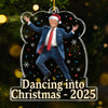 Republican State Acrylic Ornament - US Patriotic Pride, Christmas Gifts For Conservative Supporters - Dancing Into Christmas
