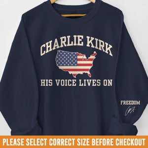 Republican State Unisex Sweatshirt, Hoodie With Design On Sleeve - US Patriotic Pride Gifts For Conservative Supporters, CK Legacy Edition - In Eternal Respect