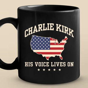 Republican State Black Mug – US Patriotic Pride Gifts For Conservative Supporters, CK Legacy Edition – A Voice That Lives On