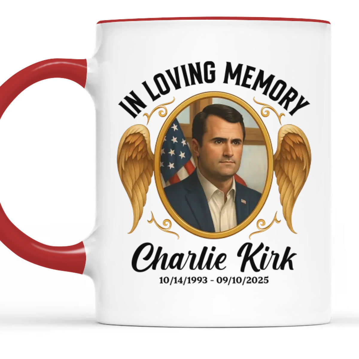 Republican State Accent Mug - US Patriotic Pride Gifts For Conservative Supporters, CK Legacy Edition - History Holds His Image