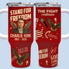 Republican State 40 Oz Stainless Steel Tumbler With Handle - US Patriotic Pride Gifts For Conservative Supporters, CK Legacy Edition - We The People Stand For Freedom