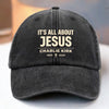 Republican State Vintage Washed Denim Baseball Cap - US Patriotic Pride Gifts For Conservative Supporters, CK Legacy Edition - It’s All About Jesus