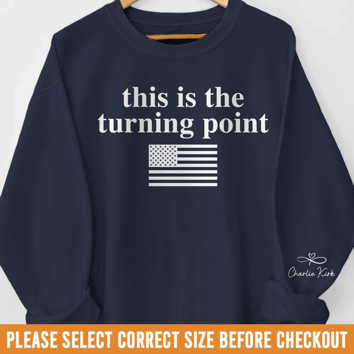 45 47 Republican State Unisex Sweatshirt, Hoodie With Design On Sleeve - US Patriotic Pride Gifts For Conservative Supporters - This Is The Moment