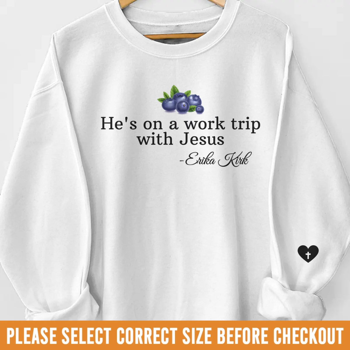 Republican State Unisex Sweatshirt, Hoodie With Design On Sleeve - US Patriotic Pride Gifts For Conservative Supporters, CK Legacy Edition - He's On A Work Trip With Jesus