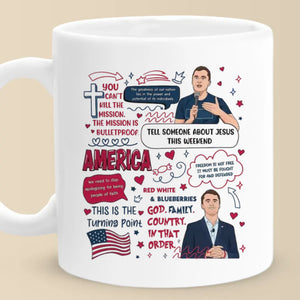 Republican State Mug - US Patriotic Pride Gifts For Conservative Supporters, CK Legacy Edition, Patriots - The Mission Is Bulletproof