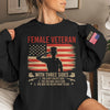 Republican State Unisex Sweatshirt, Hoodie With Design On Sleeve - US Patriotic Pride Gifts For Veterans, Military Families, Proud Americans - Never Underestimate A Female Veteran