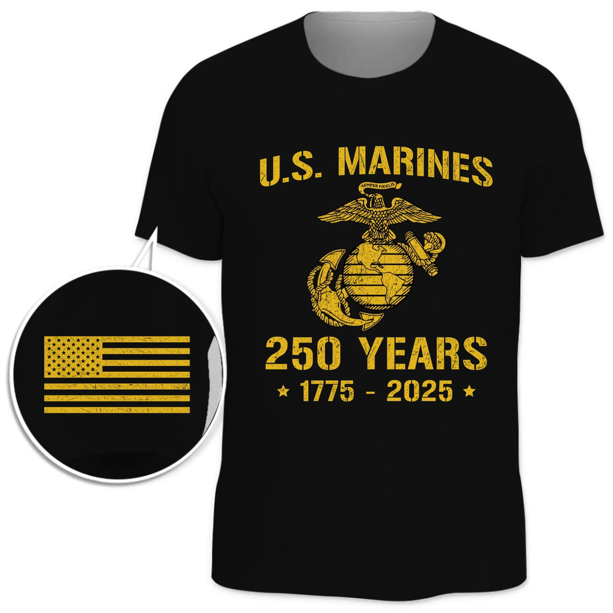 Republican State Unisex T-Shirt With Design On Sleeve - US Patriotic Pride Gifts For Conservative Supporters - Honoring 250 Years Of Determination