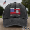 Republican State Vintage Washed Denim Baseball Cap US - US Patriotic Pride Gifts For Conservative Supporters - I Do What I Want