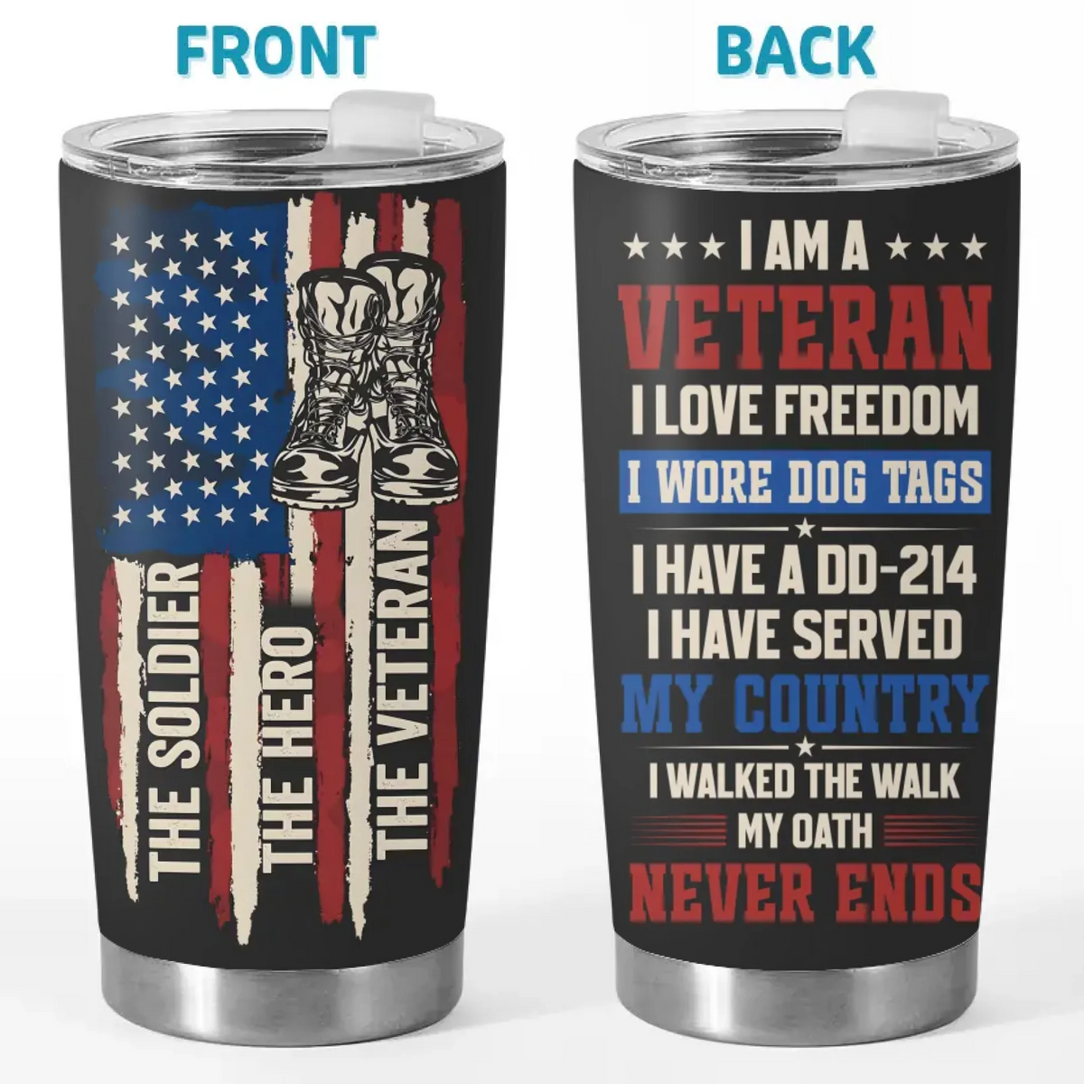 Custom Republican State Tumbler - US Patriotic Pride Gifts For Conservative Supporters - I Love Freedom