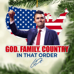 45 47 Republican State Acrylic Ornament - US Patriotic Pride, Christmas Gifts For Conservative Supporters - Freedom