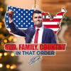 45 47 Republican State Acrylic Ornament - US Patriotic Pride, Christmas Gifts For Conservative Supporters - Freedom