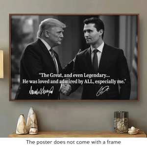 Republican State Horizontal Poster – US Patriotic Pride Gifts For Conservative Supporters, CK Legacy Edition - He Was Loved And Admired