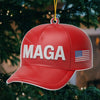 45 47 Republican State Acrylic Ornament - US Patriotic Pride, Christmas Gifts For Conservative Supporters - Red, White & Merry Nights