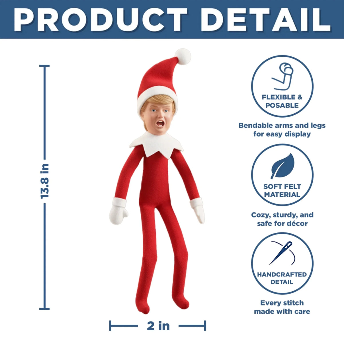 Republican State Festie Elf Christmas - US Patriotic Pride Christmas Gifts For Conservative Supporters - Merry Christmas