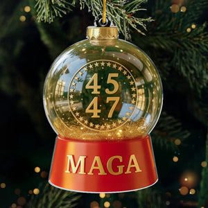 45 47 Republican State Acrylic Ornament - US Patriotic Pride, Christmas Gifts For Conservative Supporters - 4547 Christmas