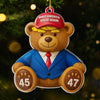 45 47 Republican State Acrylic Ornament - US Patriotic Pride, Christmas Gifts For Conservative Supporters - Christmas Great Again