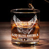 America 250 Anniversary - 45 47 Republican State Whiskey Glass - US Patriotic Pride Gifts For Conservative Supporters, Wine, Bourbon, Whiskey Lovers - For The True American