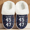 45 47 Republican State Fluffy Slippers With Fur Lining - Personalized US Patriotic Pride, Christmas Gifts For Conservative Supporters - Walk Proud, Dream Free