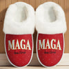 45 47 Republican State Fluffy Slippers With Fur Lining - Personalized US Patriotic Pride, Christmas Gifts For Conservative Supporters - Freedom Starts At Home