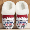 45 47 Republican State Fluffy Slippers With Fur Lining - Personalized US Patriotic Pride, Christmas Gifts For Conservative Supporters - Keep America Comfy Again