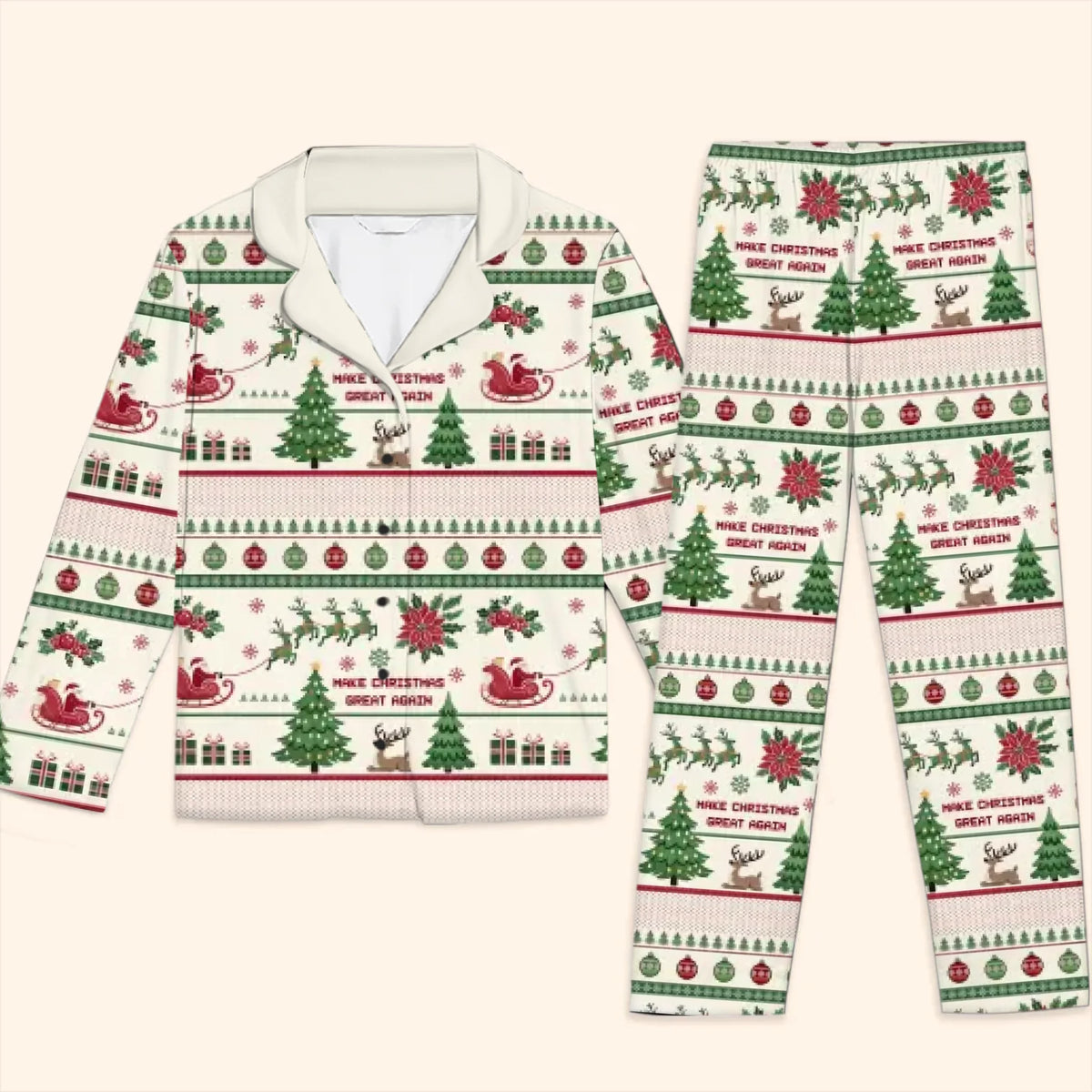 Republican State Pajamas - US Patriotic Pride Gifts For Conservative Supporters - Wearing The American Dream To Sleep