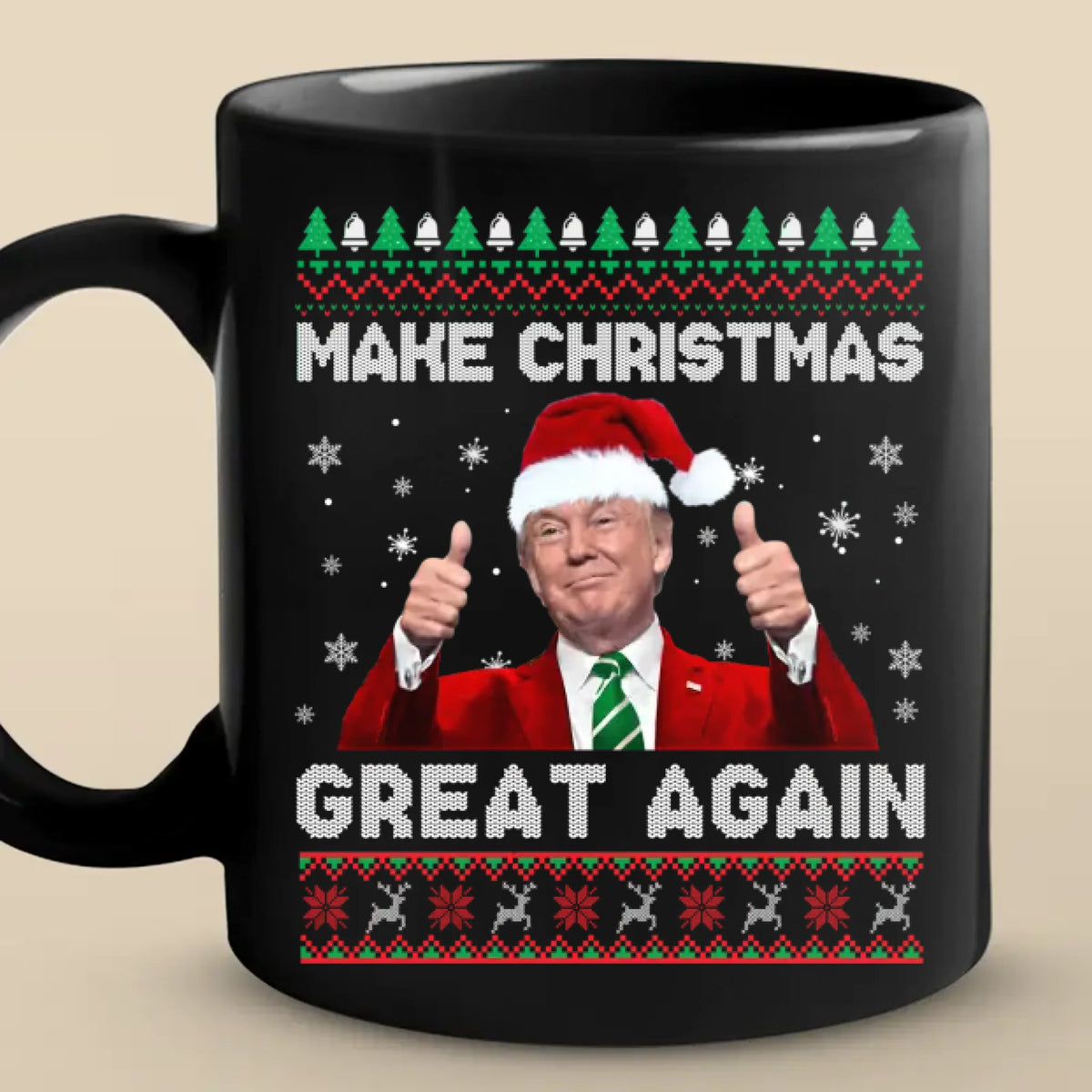 Republican State Black Mug - US Patriotic Pride Gifts For Conservative Supporters, Christmas Gift - For A Greater Christmas