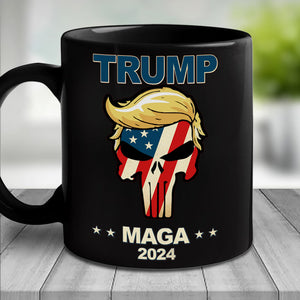 We The People Stand With Red Side - US Election Black Mug