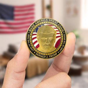 Land Of The Free, Land Of The Brave - US Elections Gold-Colored Coin