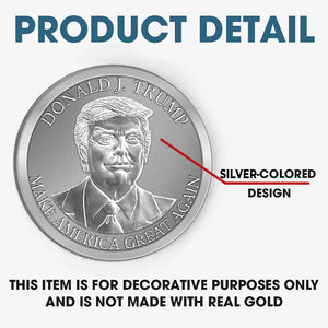 The Legend Is Back In 2024 - US Elections Silver-Colored Coin