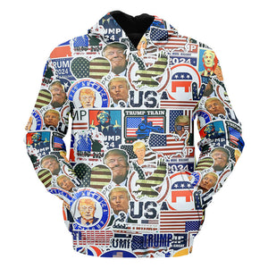 Red Wave 2024 - All-Over Printed Hoodie