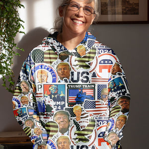 Red Wave 2024 - All-Over Printed Hoodie