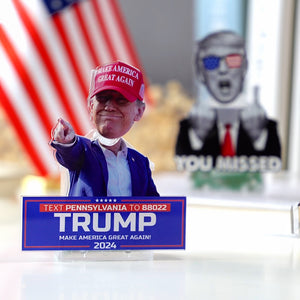 Donald Trump Will Take America Back 2024 - US Election Trump Funny Shaking Head Standee