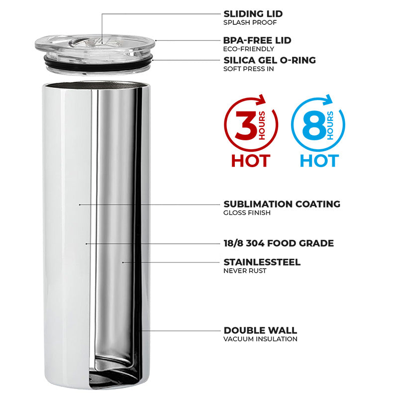 Hello Yeah, I Voted Freedom - 20oz Skinny Tumbler