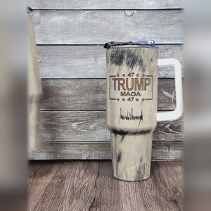 We Lead The Game - US Election 40 Oz Stainless Steel Tumbler With Handle, 20oz Tumbler