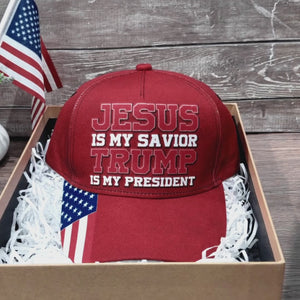 Jesus Is My Savior Cuz He Brings A New President - US Election Hat, All Over Print Classic Cap