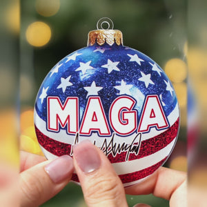 New Chapter Of America Starts Now - US Election 2D Acrylic Custom Shaped Ornament - Christmas Gift And Decor For Conservative Supporters