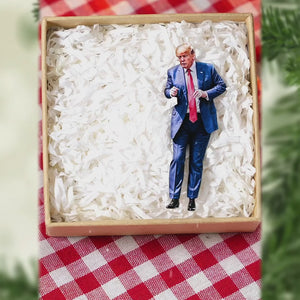 America's Captain - US Election Acrylic Custom Shaped Ornament - Christmas Gift And Decor For Conservative Supporters