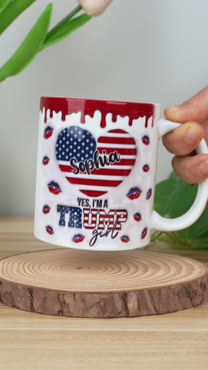 Proud To Be A Conservative Girl - US Elections Personalized Custom 3D Inflated Effect Printed Mug - Gift For Best Friends, BFF, Sisters