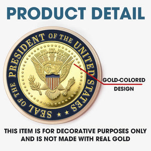 Join Us In Celebrating This Historic Win - US Elections Gold-Colored Coin